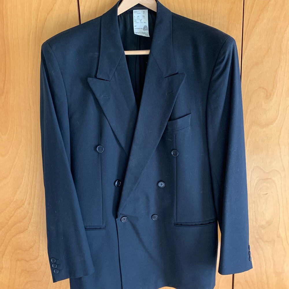 Hugo boss, double breasted black blazer